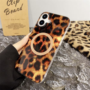 Custodia magnetica leopardata marrone 2025 per <span class=keywords><strong>iPhone</strong></span> 16 <span class=keywords><strong>Pro</strong></span> Max 15 14 Plus 13 12 <span class=keywords><strong>11</strong></span> custodia rigida <span class=keywords><strong>compatibile</strong></span> <span class=keywords><strong>con</strong></span> IMD - Product Image 3