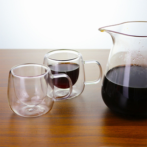 Tazas de Café de Vidrio Borosilicato Transparente de Doble Pared de 80 ml, Tazas de <span class=keywords><strong>Espresso</strong></span> con Asa y Bandeja de Bambú, Venta al Por Mayor - Product Image 5