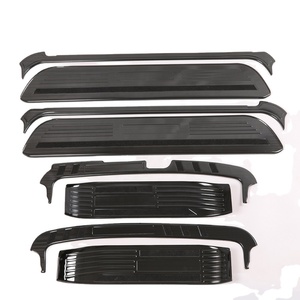 WZXD - Protectores de Umbral de Puerta con LED, Acero Negro para H1 2019 - Product Image 3