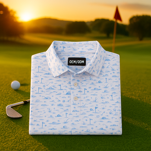 Chemises polo de golf en bambou pour homme, design personnalisé, luxe, sublimation, haute qualité, drôle, avec logo brodé - Product Image 1