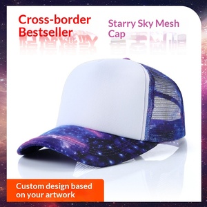 Mesh <strong>Baseball</strong> <strong>Cap</strong> Printed Logo Embroidery Breathable Summer Sunshade 6-Panel Trucker <strong>Cap</strong> - Product Image 2