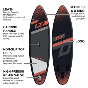 กระดาน SUP แบบเป่าลม OEM รุ่น All Round สำหรับเล่นในทะเล PF81/2 กระดานโต้คลื่นแบบเป่าลม Tablas Inflables ISUP Board Stan - Product Image 4