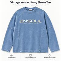 T-shirts et Sweat-shirts Vintage Personnalisés pour Hommes – Impression DTG, Respirants, Écologiques, Lavés, Manches Longues, Streetwear, Pulls – ODM OEM