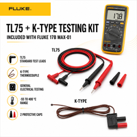   Multimètre numérique 17B MAX-01, testeur électrique AC/DC, garantie 1 an, protection IP40, 1000V, alimenté par batterie (0,5% + 3)