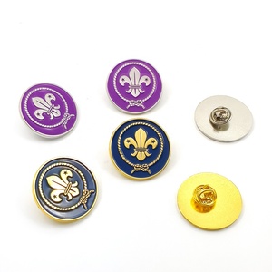 Pin de Esmalte Metálico con Diseño de Flor de Lis, Insignia de <span class=keywords><strong>Scouts</strong></span>, Distintivo de Mérito, Broche Floral, Pin Personalizado para Uniforme, para Camping - Product Image 6
