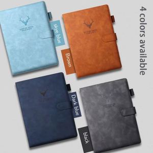Note Book <b>A5</b> Diary Soft Customizable Leather Journal Hardcover Planner <b>Lined</b> PU Cover Thread Sewing Bound Custom Logo - Product Image 2