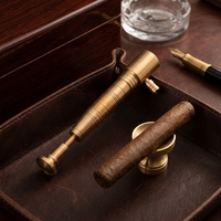 Briquet Classique Vintage en Laiton à Flamme Ouverte, Style Torche Portative pour Camping en Extérieur et Utilisation en Cuisine, au Kérène