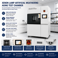 Chambre d'essai d'âge accéléré résistante aux intempéries pour lampes au xénon, testeur d'âge accéléré par lumière solaire, chambre d'essai d'âge accéléré à arc de xénon