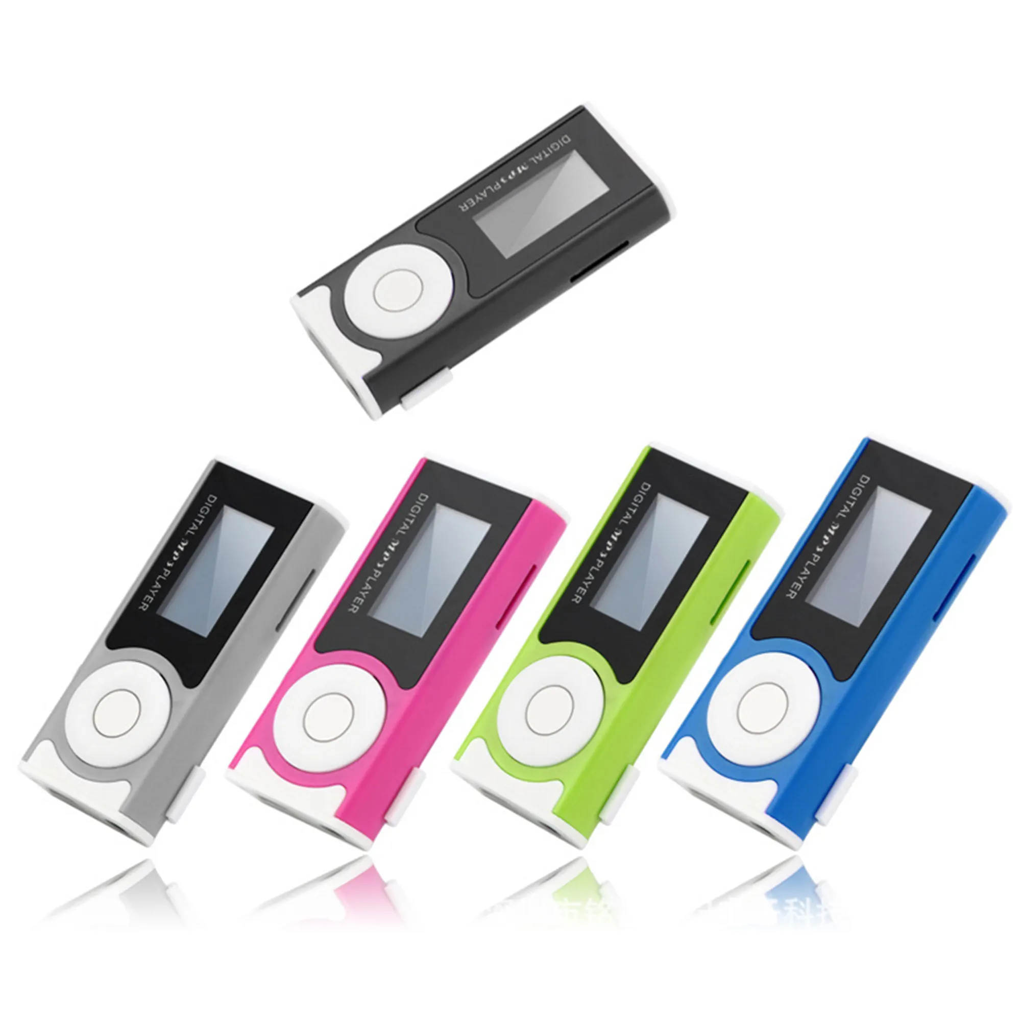 Hot Selling 4 In 1 Led Light Mp3 Player Mini Clip Mp3 Player With Lcd Screen