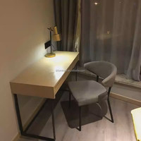 Muebles de Dormitorio Modernos Personalizados para Hotel, Juego Completo de 3 Piezas, Marco de Cama de Madera, Mesitas de Noche, Cabecera, Escritorio, Silla, Armario