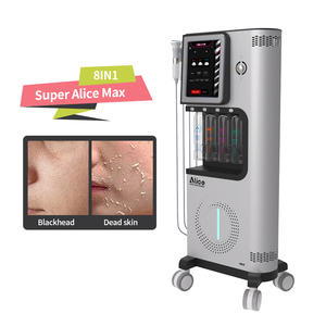 Hot Selling Top Quality 8 in 1 Alice Bubble Water Hydro Oxygen Deep Cleaning Oxygen Facial Machine Jet Water Beauty Facial - Product Image 4