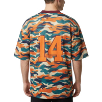 Camisetas y Sudaderas de Malla de Poliéster de Alta Calidad, Diseño Personalizado OEM de XUCHANG, Camisetas de Gran Tamaño con Estampado de Camuflaje para Hombre