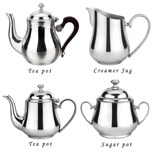 Restaurants haut de gamme Hôtels Cafés Café commercial Cafetière plaquée argent classique - Product Image 6