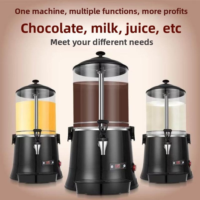 5L Commercial Hot Chocolate Maker 110V/220V Electric Hot Chocolate Dispenser Machine, Stainless Steel Beverage Machine
