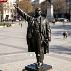 YOUFINE - Estatua de Lenin de Bronce Fundido a Tamaño Real, Escultura de Figura Política para Plaza Pública, <span class=keywords><strong>Monumento</strong></span> <span class=keywords><strong>Histórico</strong></span> - Product Image 5