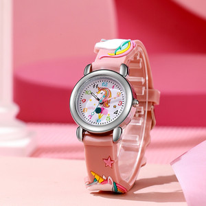 Reloj de Cuarzo de Plástico para Niños y Niñas, Éxito de Ventas con Lindo Patrón de Dibujos Animados, Correa de Silicona 3D y Esfera con Números Arábigos - Product Image 6