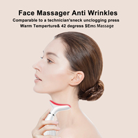 Masajeador Facial Profesional de Última Moda 2027, Dispositivo de Belleza Eléctrico para el Cuidado de la Piel, Masajeador de Cuello Inalámbrico con Calor