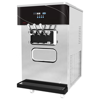 Machine à glace molle et à açaï Oceanpower, modèle NE1430, pour comptoir, trois saveurs