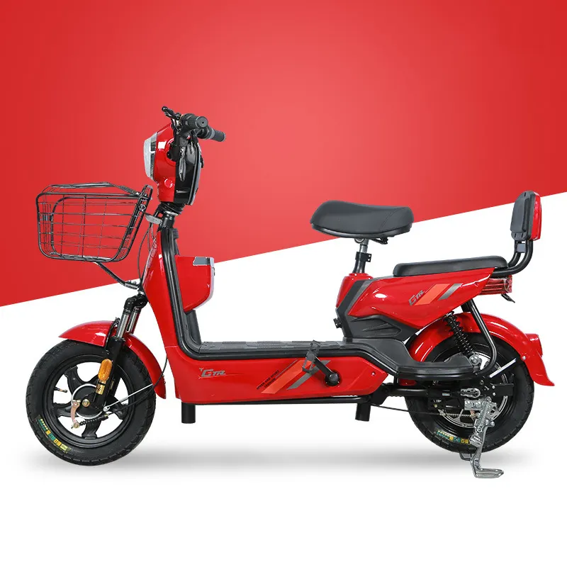 도매 가격 납산 배터리 전기 충전 자전거 스쿠터 350w 500w 48v 리드 배터리 전기 쵸퍼 스쿠터 2 좌석
