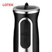 Mixeur Plongeant Électrique Portable Multifonctionnel avec Commande par Bouton Poussoir, 8 Vitesses Variables, 4 Lames - Mélangeur Domestique