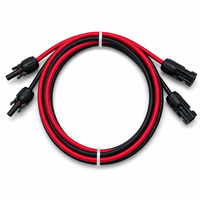 Câbles PVC sur mesure 1,5M 3M 5M 10M, Câbles Solaires 12AWG 14AWG, Câble PV 6mm² pour Panneau Solaire, Câble d'Alimentation 10AWG