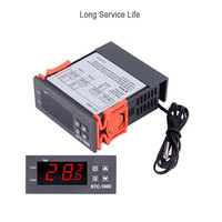 Termostato Digital con Pantalla LED STC-1000, Interruptor de Calefacción y Refrigeración, Controlador de Temperatura para Incubadora