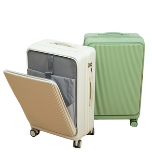 Bagage <span class=keywords><strong>de</strong></span> voyage à cadre en aluminium grande capacité 24 pouces unisexe Valise à roulettes porte-gobelet <span class=keywords><strong>de</strong></span> luxe en PC - Product Image 4