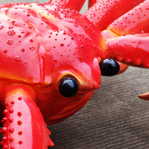 Sculpture de crabe géante réaliste en résine lavable, <span class=keywords><strong>statue</strong></span> décorative pour restaurant de fruits de mer, décoration pour Thanksgiving, Noël et événements - Product Image 4