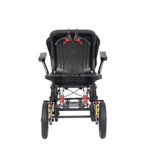 Elder People Ultra-Lightly Folding Manual Travel Wheelchair Portable Airplane Cheap Wheelchair for <b>Disabled</b> Manual Wheelchair - Product Image 4