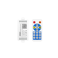 Controlador LED SP602E 4CH BT RF APP SPI DC5-24V con Micrófono para Música, WS2812B SK6811, 2400 Píxeles, Control Individual y por Grupos