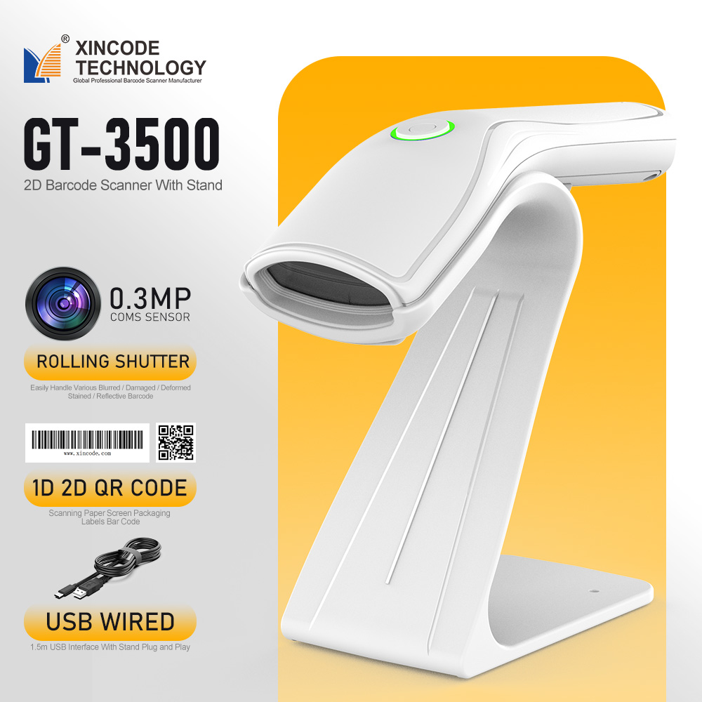 X-3500 Blanc 2D USB Filaire Avec Support 129