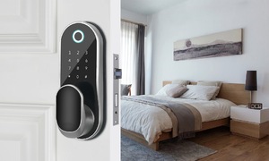 Thông Minh Tuya Phía Trước Kỹ Thuật Số Sinh Trắc Học Mật Khẩu Ngón Tay In Chốt Cửa Bên Ngoài Ổ Khóa Chìa Khóa Cửa Vân Tay Khóa Cho Nhà - Product Image 3