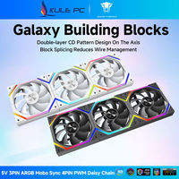 Ventilador de PC Jungle Leopard de 120mm ARGB para Gabinete, Material Plástico para Disipador de Calor, Rodamiento Fluido, 68.5CFM, 4 Pines PWM, Negro y Blanco