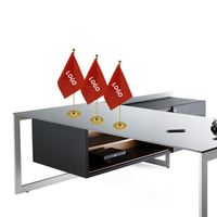 Drapeaux de bureau personnalisés à un seul mât, à bout rond ou pointu, avec drapeaux de pays du monde entier