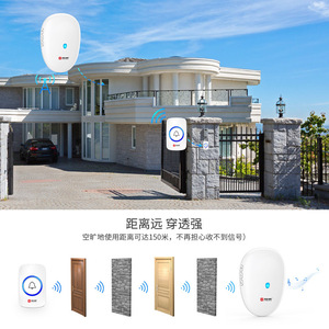 Sonnette sans fil avec 57 mélodies et lumières clignotantes pour usage domestique et commercial - Product Image 2