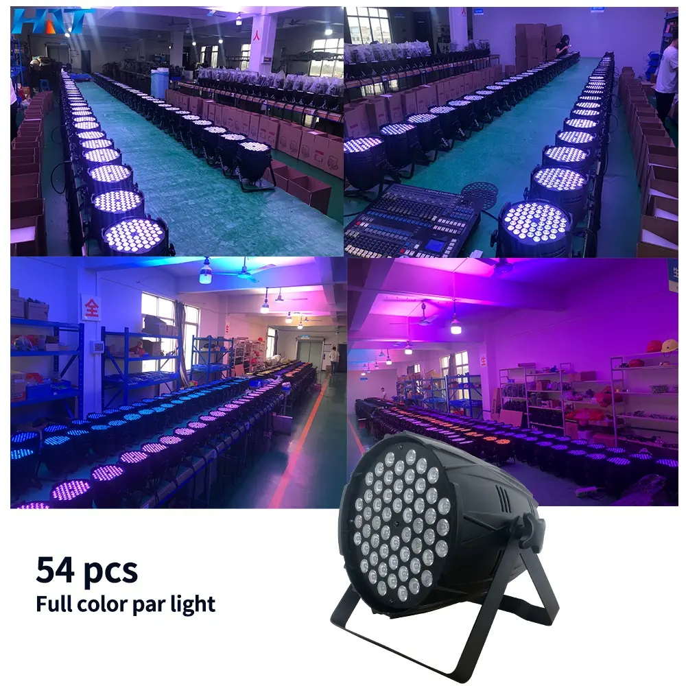 HT Stage 18Pcs 54 Waterproof 54*3W Rgb 18*10W Rgbw 18X18W RgbwaUv 6In1 Led Par Can Light 54Pcs Party Dmx Indoor Dj Led Par Light