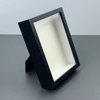 Shadow Box Frame Blanco Negro Madera Nogal Madera 3D 2 pulgadas Deep Shadow Box Frame Suministro de fábrica Personalizar A4 8 por 8 pulgadas
