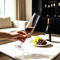 Verres à vin à long pied personnalisés en gros pour mariages, hôtels et restaurants – Style Cour Européenne, 7,1 oz, en cristal