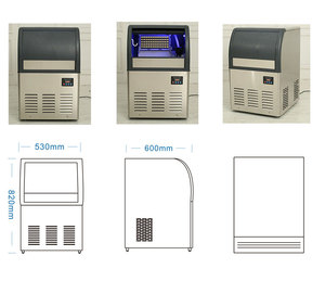 Giá cả phải chăng xuất sắc: Nhà máy sản xuất đá viên tách trực tiếp cho nhà hàng và khách sạn 68 kg/24 giờ - Product Image 4
