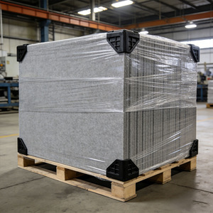 Panneau acoustique <span class=keywords><strong>en</strong></span> PET haute densité <span class=keywords><strong>QQ</strong></span> Industrial 2000g |   Personnalisé 1200g-2400g |   Panneau insonorisant ignifuge de 12 mm |   NRC 0.85+ - Product Image 5