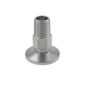 Nhà Sản Xuất Thép Không Gỉ Mặt Bích Ống Hex Ống Phù Hợp Chân Không <span class=keywords><strong>Npt</strong></span> Nam Chủ Đề SS304 Tri Kẹp End Nắp Với Nữ <span class=keywords><strong>Npt</strong></span> Adapter - Product Image 2