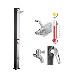 Offre spéciale européenne panneau de <span class=keywords><strong>douche</strong></span> <span class=keywords><strong>solaire</strong></span> carré en pvc haute <span class=keywords><strong>pression</strong></span> extérieur sans électricité jardin patio piscine plage - Product Image 4