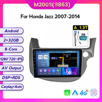 MEKEDE Android 8G 128G 4G Car-play RDS Autoradio Multimédia GPS pour HONDA FIT JAZZ 2007-2013 2din Autoradio Stéréo Android