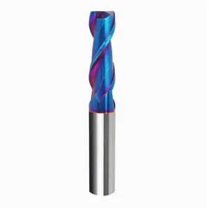 65HRC carbide endmill 2flute keyway lengthened NC tool coated flat bottom carbide end mill