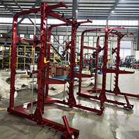 Estación de Dominadas Multigrip de Alta Resistencia Comercial, Jaula para Sentadillas, Equipo de Gimnasio para Entrenamiento de Fuerza en Centros de Fitness