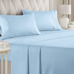 Nhà Sản Xuất Bán Buôn Nữ Hoàng Vua Kích Thước Bộ Đồ Giường <span class=keywords><strong>4</strong></span> <span class=keywords><strong>Pcs</strong></span> Sợi Nhỏ Mềm Polyester Giường Phẳng Được Trang Bị Sheets Set - Product Image 1