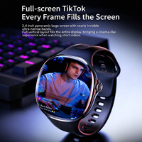 Jam Tangan Pintar Android M100 4G dengan Kartu SIM GPS NFC WiFi Kamera Panggilan Video Perekam Suara Baterai 1350mAh Layar AMOLED