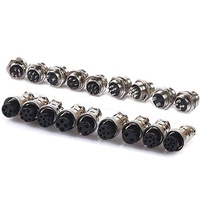 Connecteur Aviation Circulaire Mâle-Femelle GX16 à 2/3/4/5/6/7/8 Broches pour Équipement Industriel – Vente Directe Usine