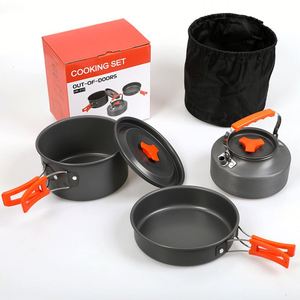 Ensemble de cuisine de camping avec casseroles et poêles, très vendu - Product Image 1