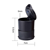Portable voiture LED cendrier universel Auto cendrier Cigarette cendres supports tasse voiture intérieur décor Auto accessoires intérieur